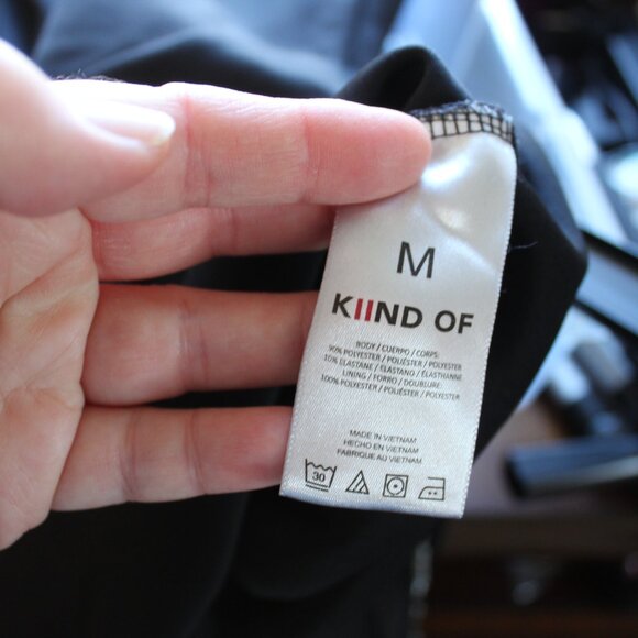 Kiind Of Brand Women's Black Dress with Metal Fringe - Size Medium - Picture 9 of 11